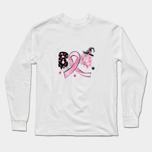 Boo Breast Cancer Halloween Long Sleeve T-Shirt